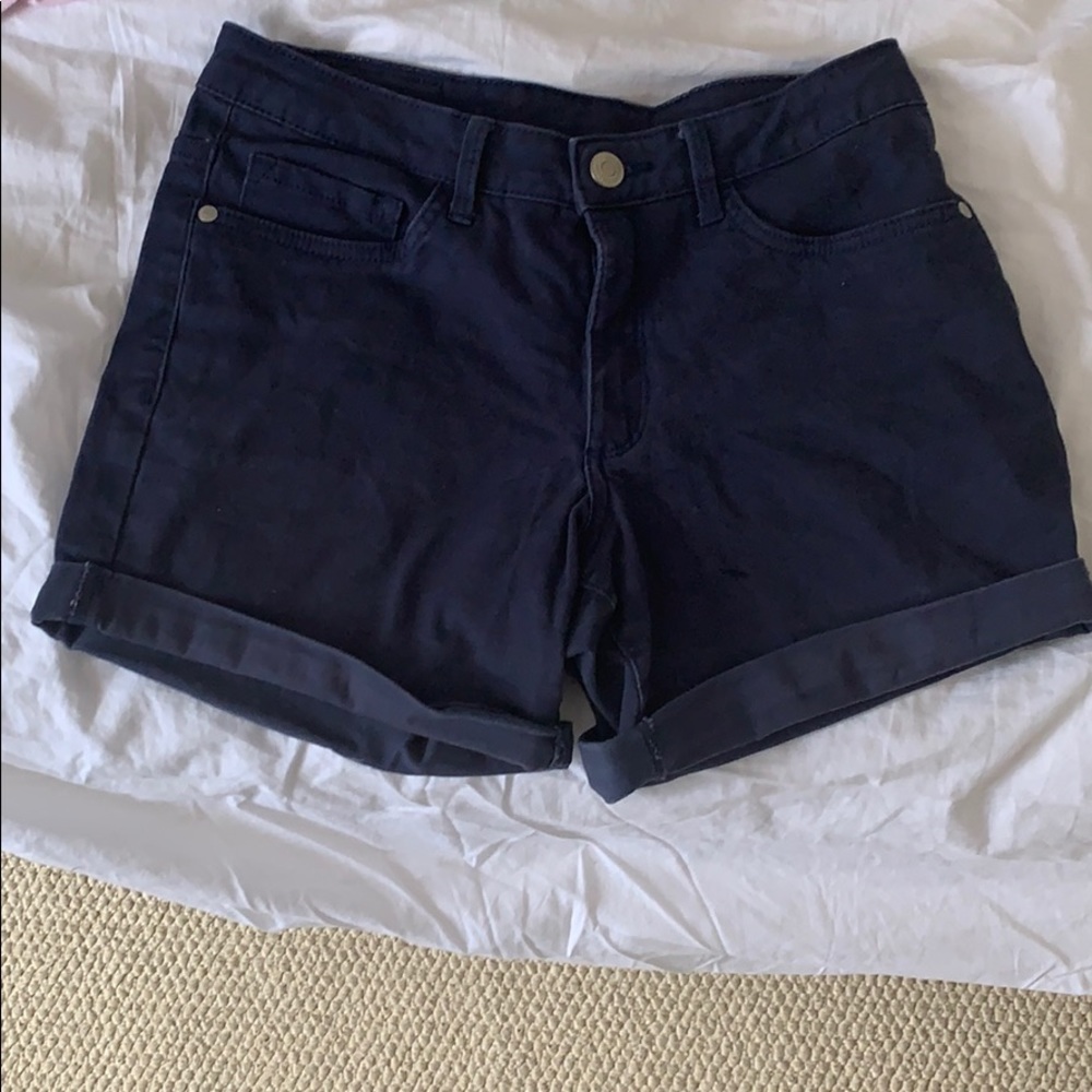 Drak blue stretchy shorts